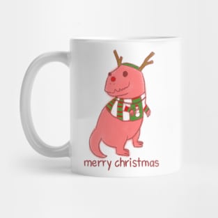 Christmas dinosaur T Rex, merry christmas Mug